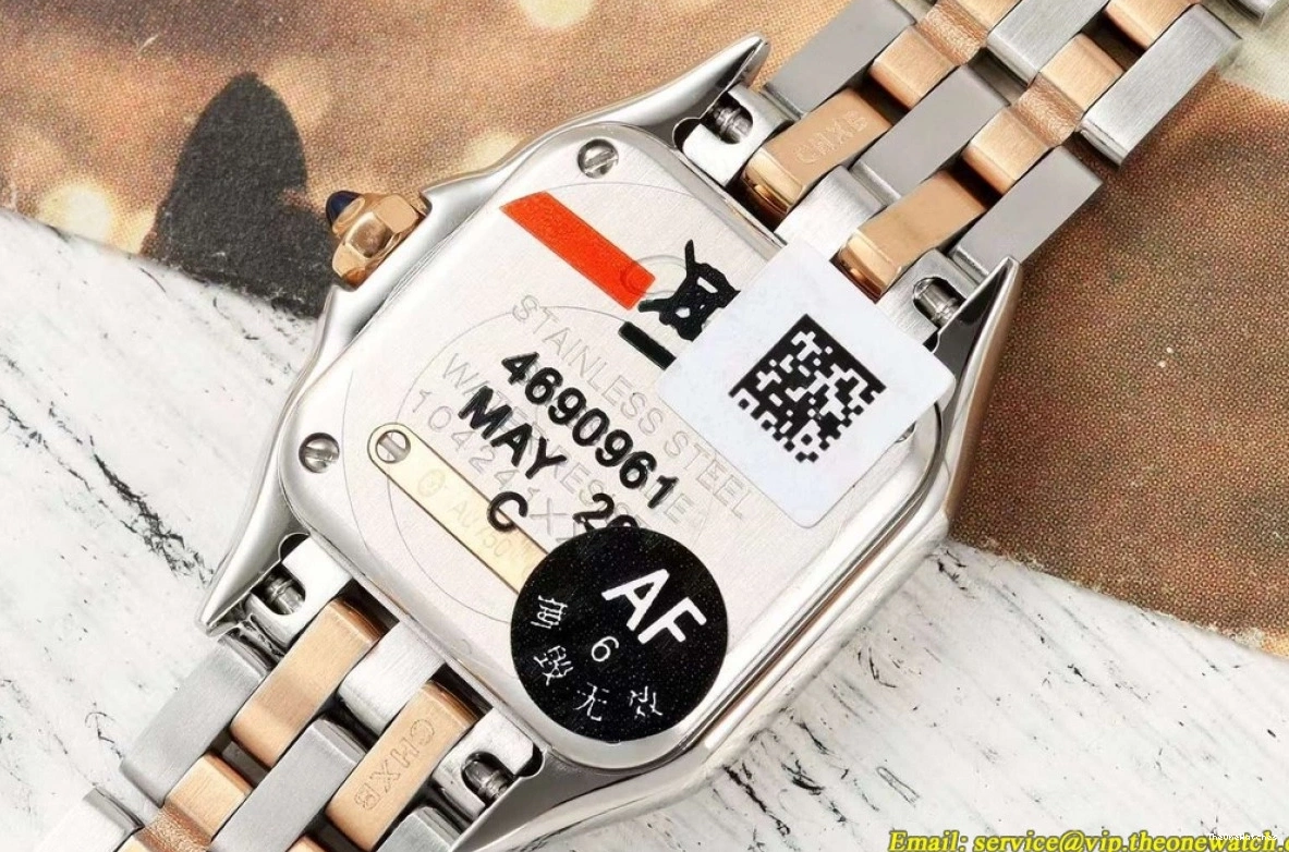 Secrete Ladies Brown Quartz Dia De SS AF RG 22mm Panthere Dial 1202